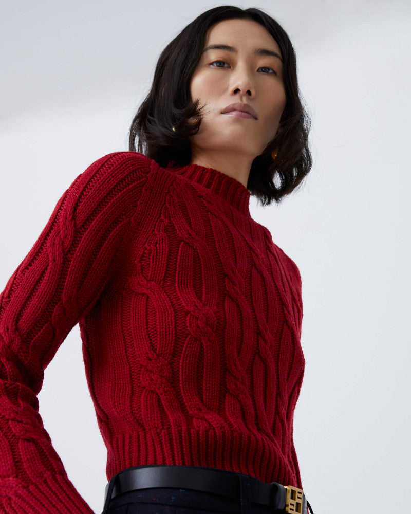 CABLE STITCH SWEATER