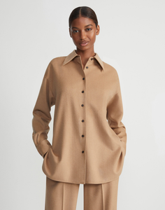 DROP SHOULDER SHIRT JACKET