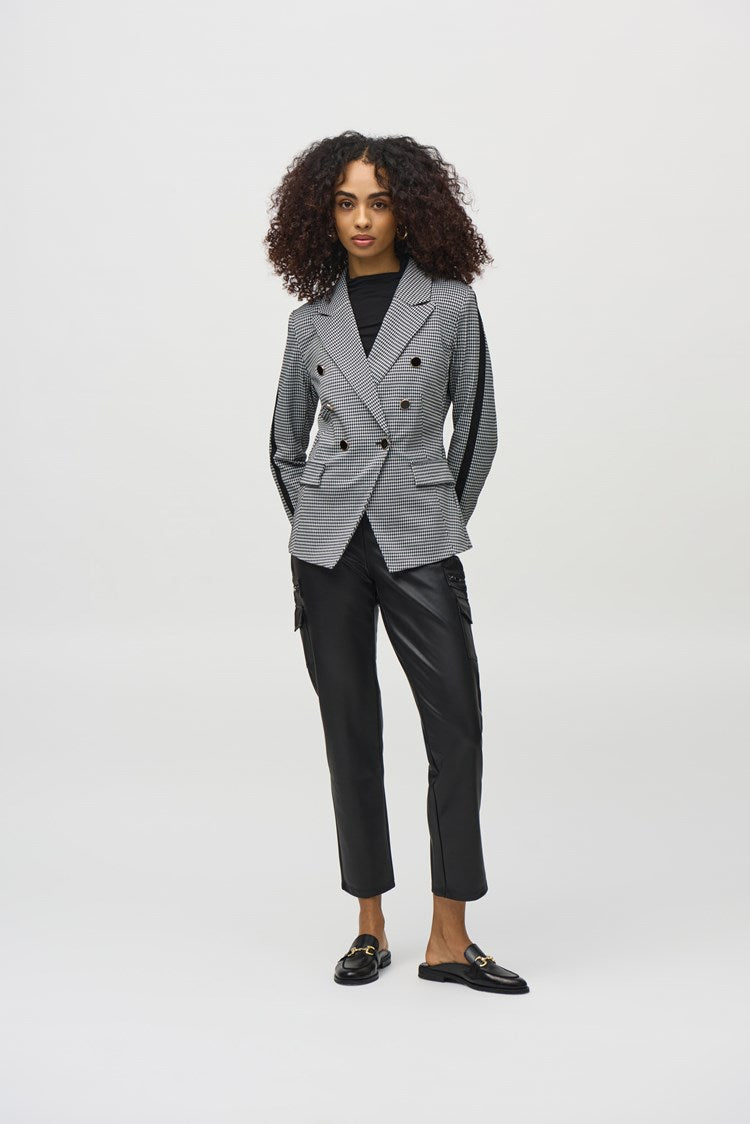 HOUNDSTOOTH FITTED BLAZER