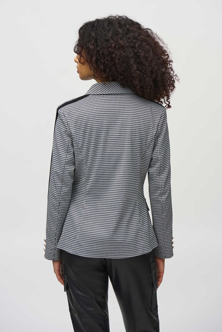 HOUNDSTOOTH FITTED BLAZER