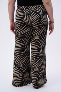 TROPICAL PRINT WIDE LEG PANT