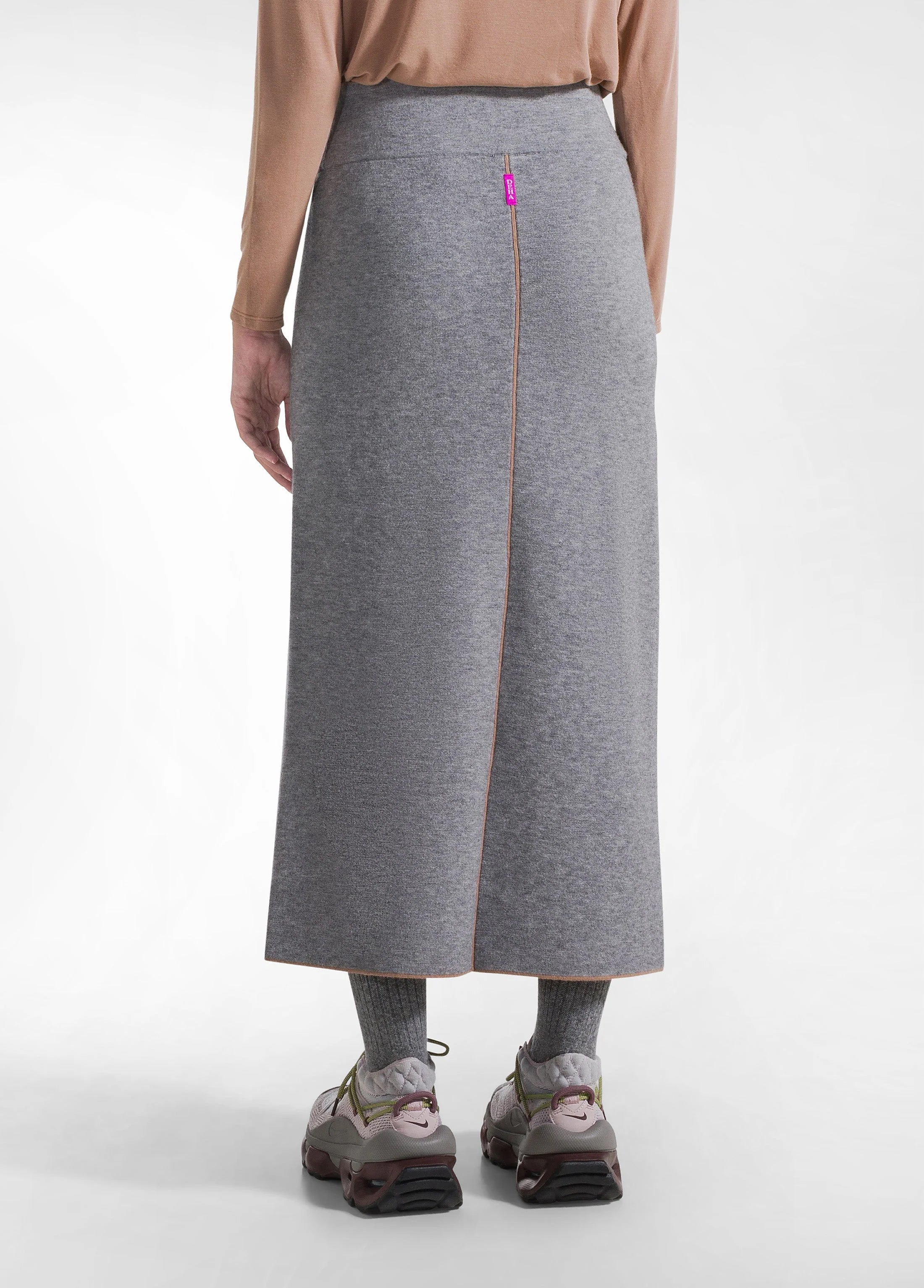 TWO-TONE WRAP SKIRT GREY – AversaForHer