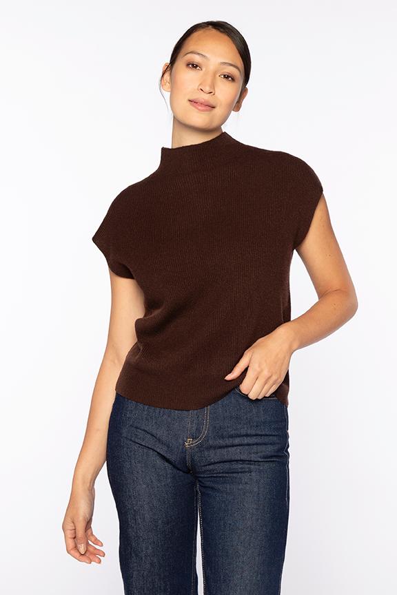 RIB MOCK NECK TOP