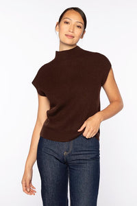 RIB MOCK NECK TOP