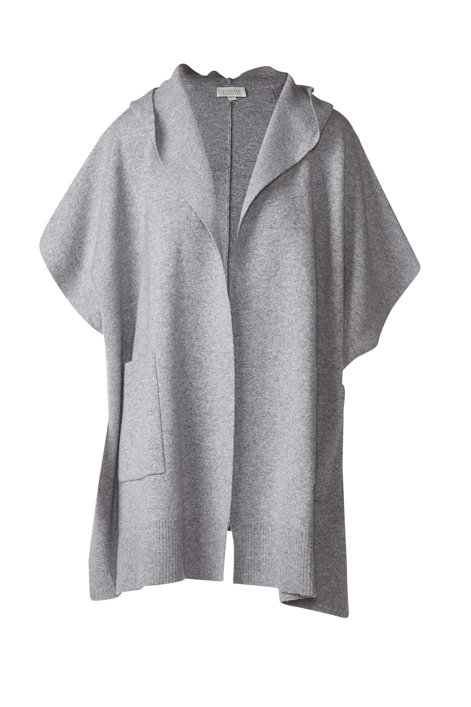 HOODED SLEEVELESS CARDIGAN
