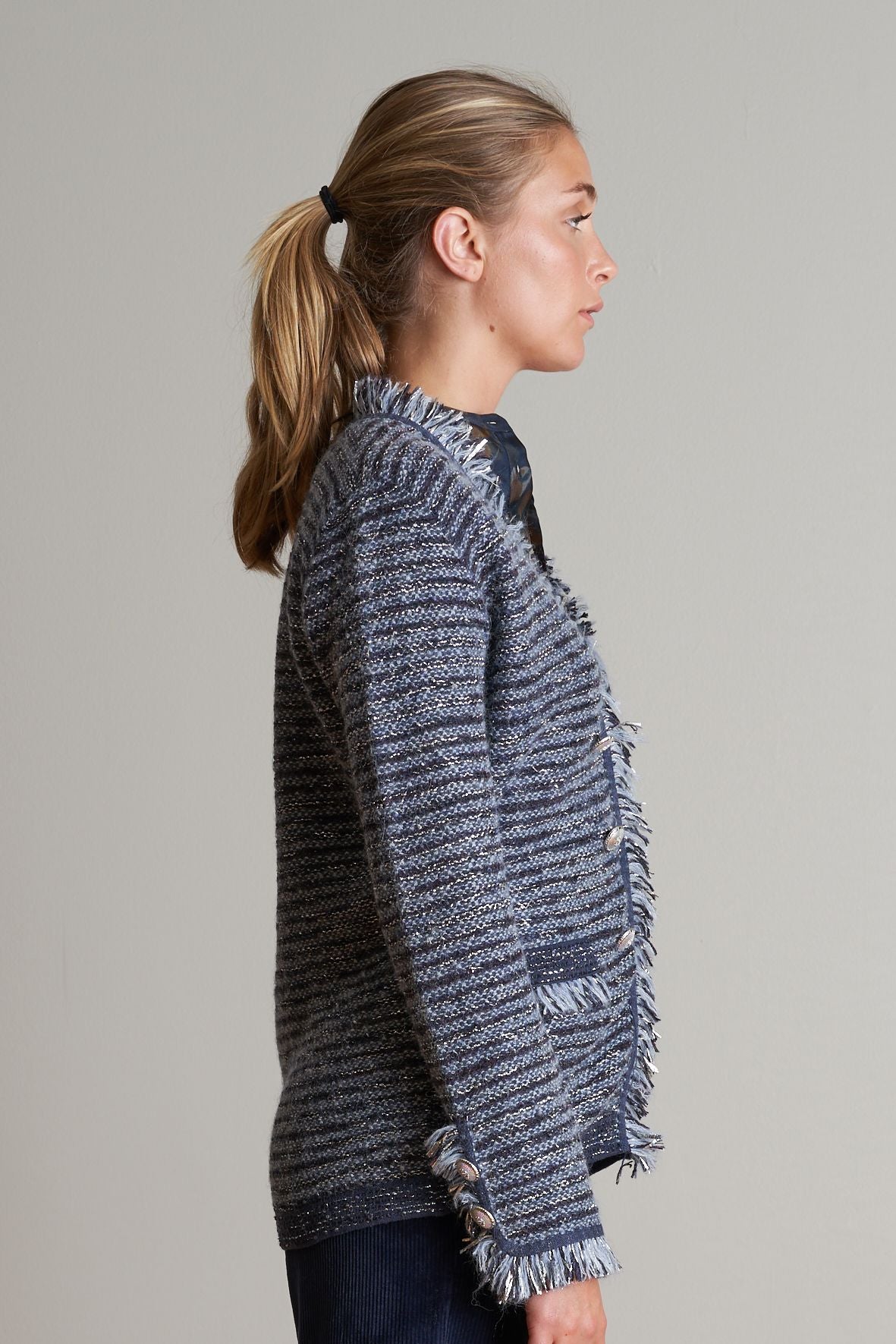 FRINGE  SWEATER JACKET