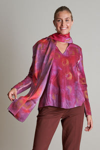HAND PAINTED SCARF